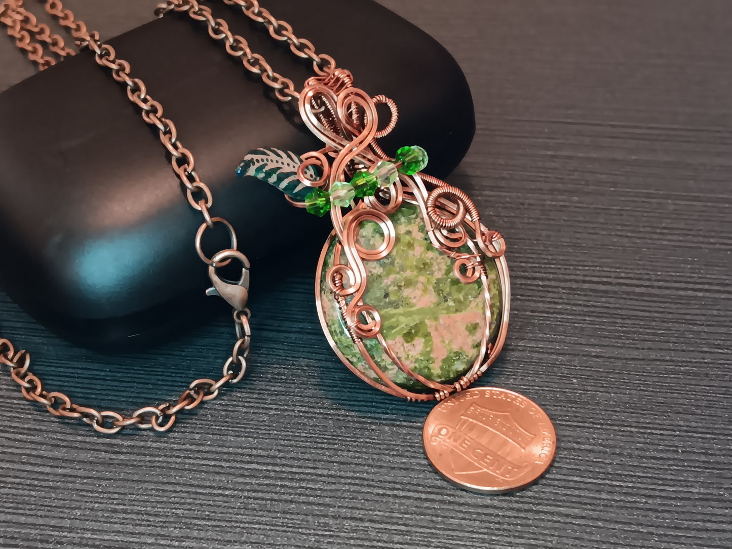 Unakite Pumpkin Pendant