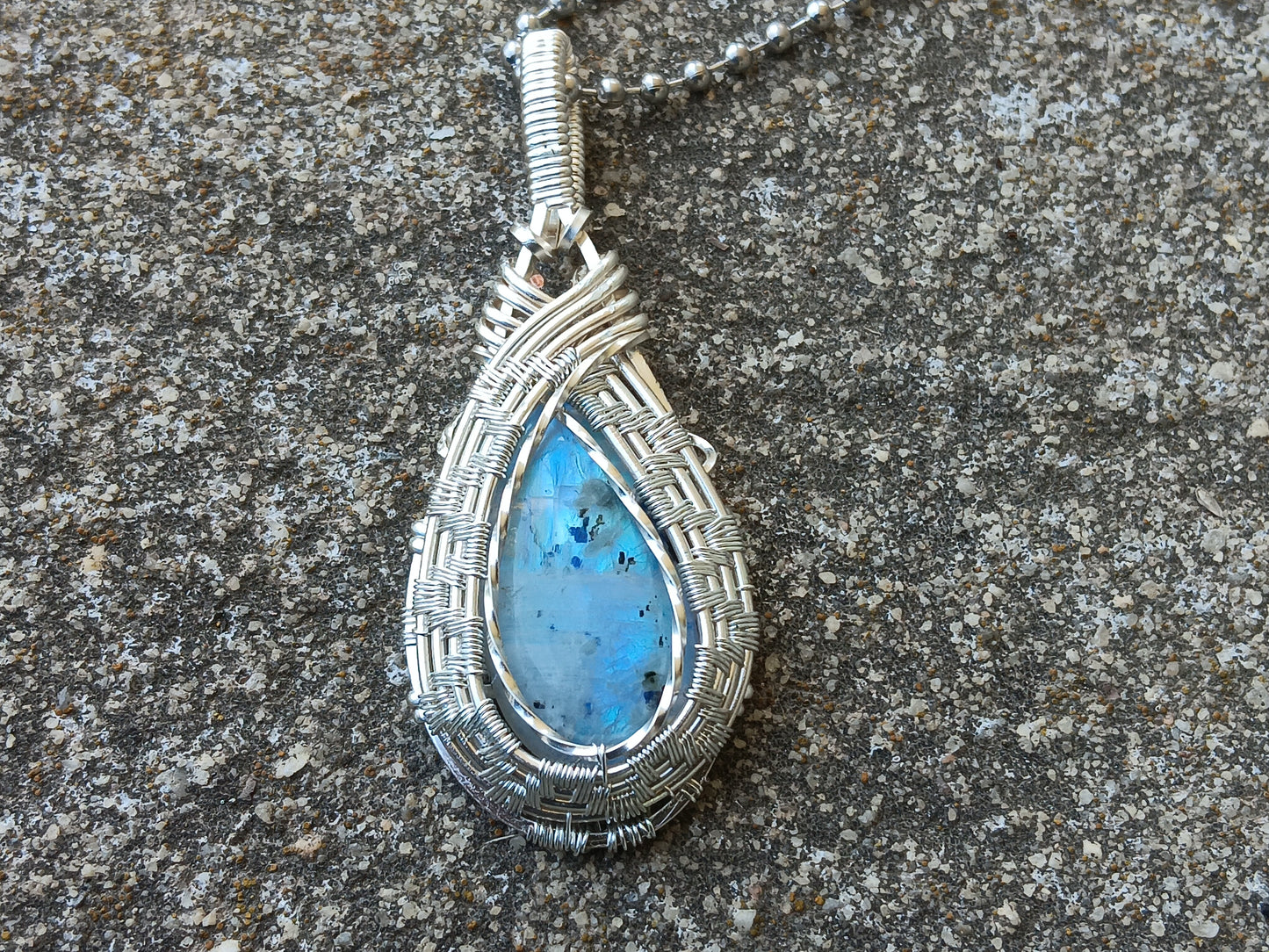 Rainbow Moonstone Pendant