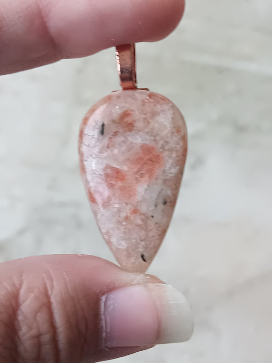 Sunstone Simple Bail Pendant