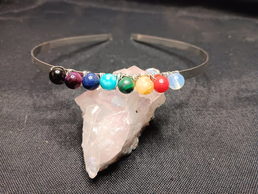 Rainbow Chakra Bead Headband